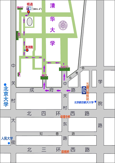 清華大学・野村総研中国研究センター（TNC）地図