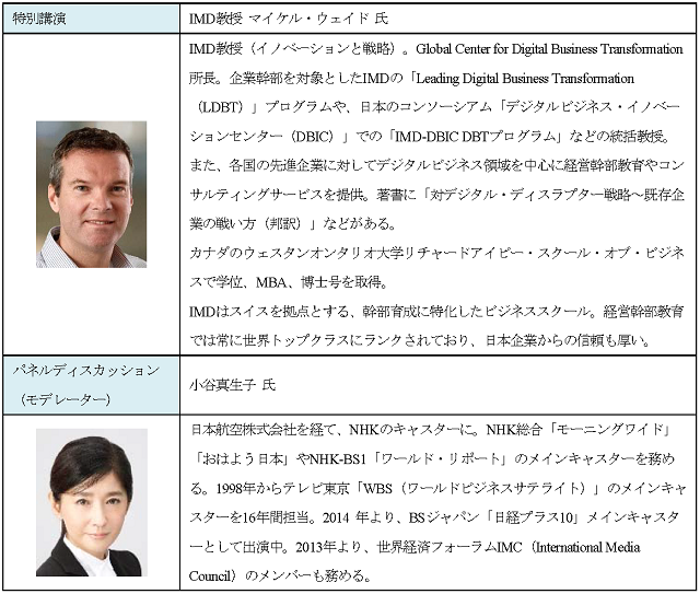 ■マイケル・ウェイド氏、小谷真生子氏のご紹介