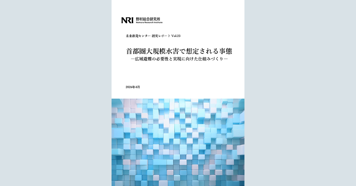 首都圏大規模水害で想定される事態 | レポート | 野村総合研究所(NRI)